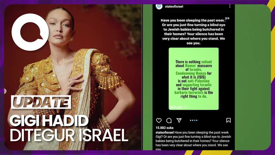 Israel Kecam Gigi Hadid Seusai Posting Dukungan ke Palestina
