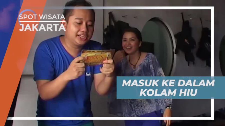Tantangan Menegangkan Masuk ke Dalam Kolam Hiu, Jakarta