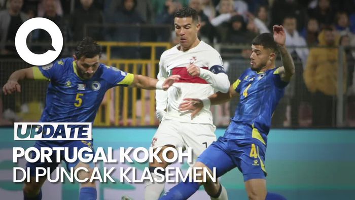 Ronaldo Cetak Brace, Portugal Bantai Bosnia 5-0