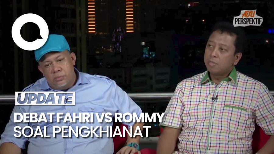 Debat Panas Fahri-Rommy soal Pengkhianatan, Sebut Jokowi dan Sandiaga