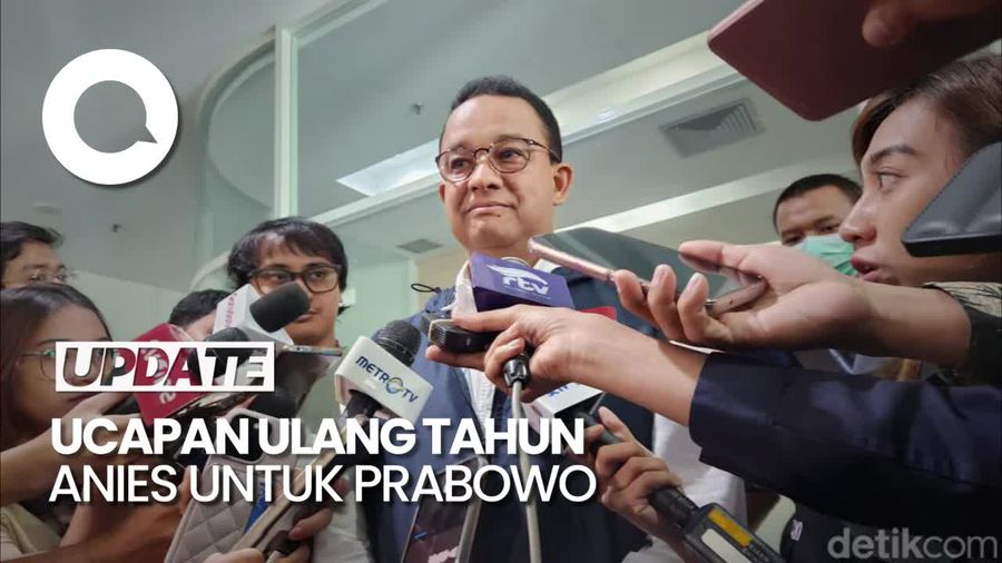 Anies Ucapkan Selamat ke Prabowo yang Berulang Tahun Hari Ini