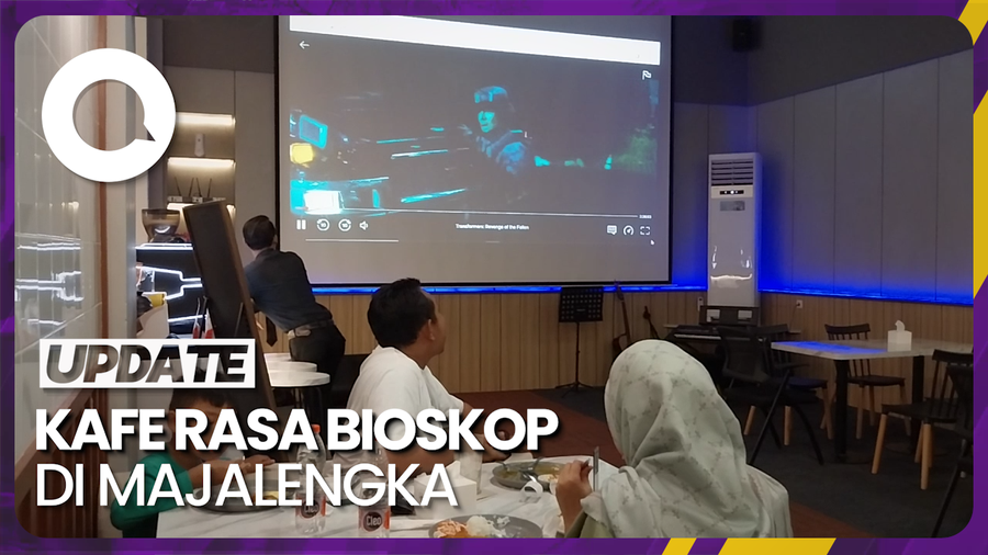 Melihat Suasana Kafe Rasa Bioskop di Majalengka