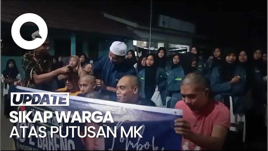 Ponpes Ini Cukur Gundul Santrinya Sambut Putusan MK-Dukung Gibran