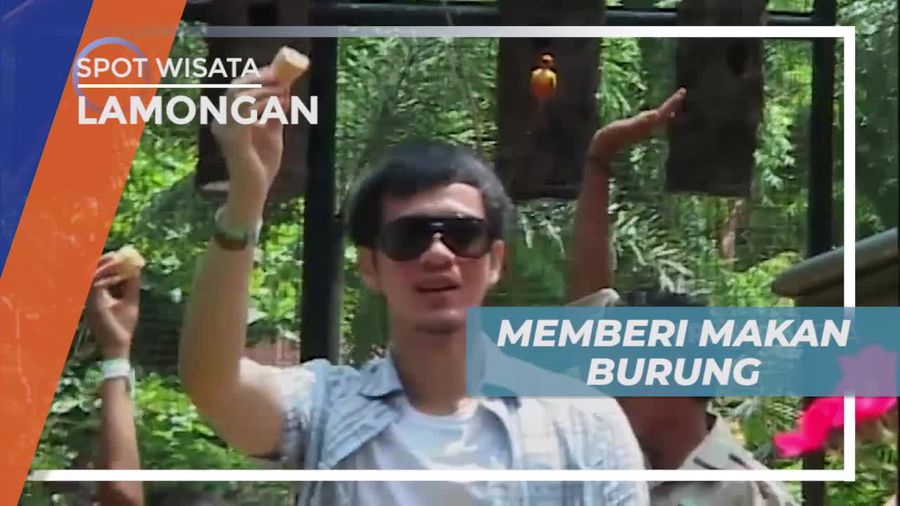 Memberi Makan Burung di Maharani Zoo Lamongan