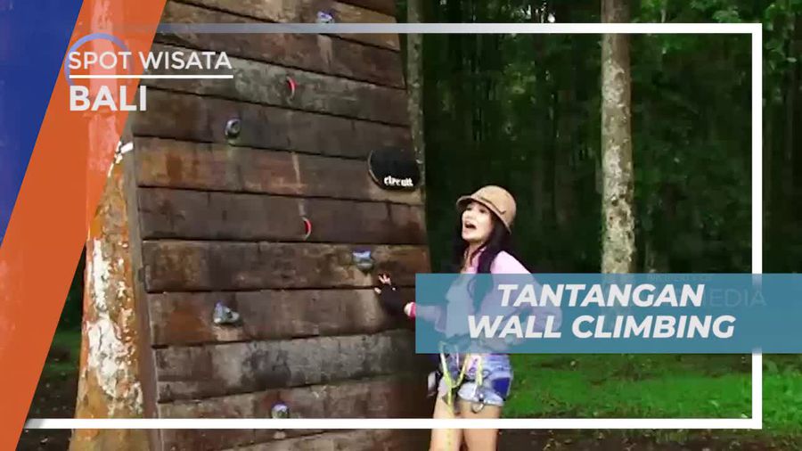 Tantangan Seru Wall Climbing di Bali Treetop Adventure