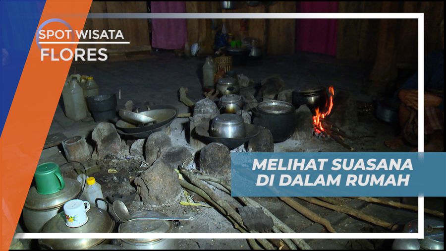 Melihat Suasana Dalam Rumah yang Sederhana, Wae Rebo Flores Melihat Suasana Dalam Rumah yang Sederhana, Wae Rebo Flores