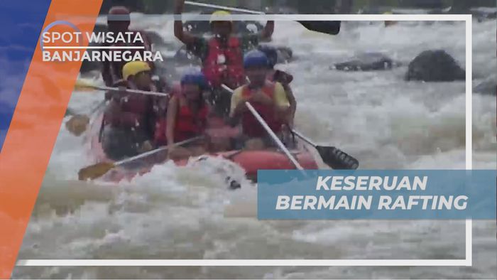 Serunya Taklukkan Derasnya Arus Sungai Serayu, Banjarnegara