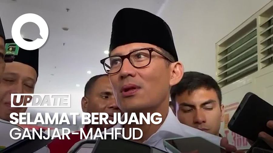 Kata Sandiaga setelah Mahfud Dipilih Jadi Cawapres Ganjar