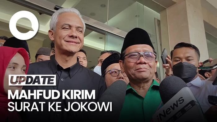 Ditunjuk Jadi Cawapres Ganjar, Mahfud Sudah Kirim Surat ke Jokowi