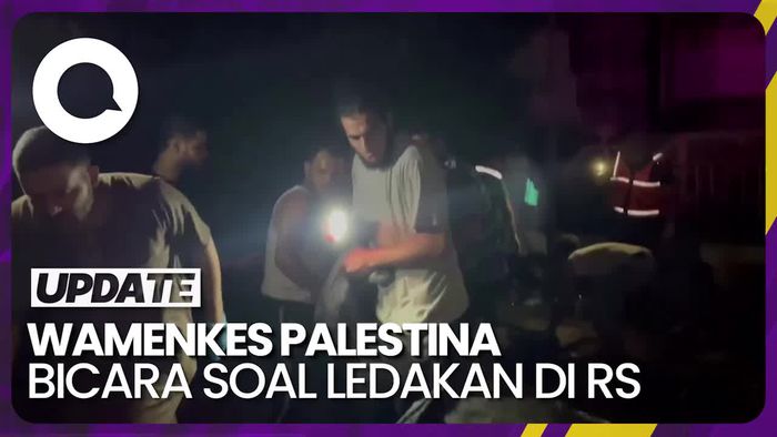 Kemenkes Palestina Bicara Ledakan di RS Gaza, 500 Orang Tewas