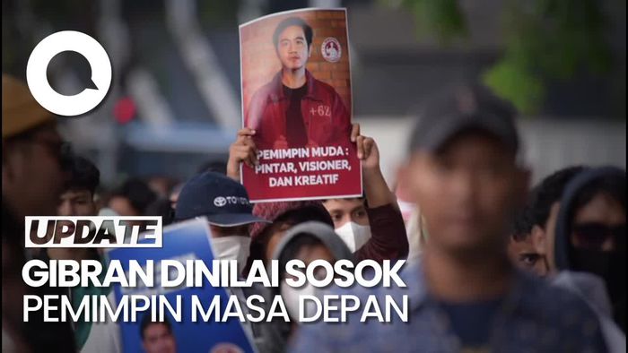 Sejumlah Pemuda Gelar Aksi Dukung Gibran Jadi Cawapres di Senayan