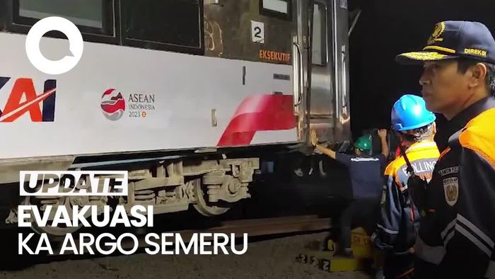 KAI Targetkan Proses Evakuasi KA Argo Semeru Rampung Hari Ini
