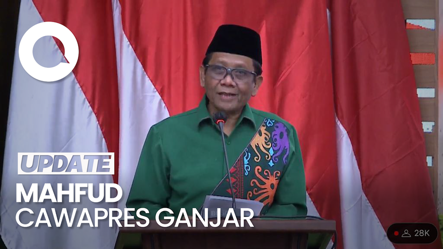 Sah! Mahfud Md Jadi Cawapres Ganjar Pranowo di Pilpres 2024