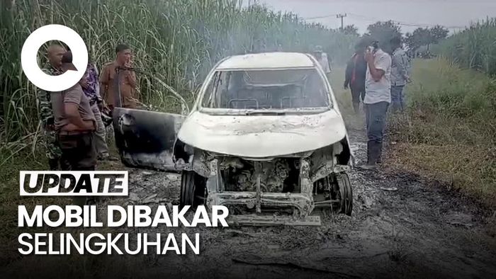 Heboh Mobil Warga Medan Dibakar Selingkuhan di Langkat Sumut