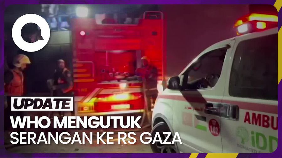 Kutuk Serangan ke RS Gaza, WHO: Tidak Manusiawi!