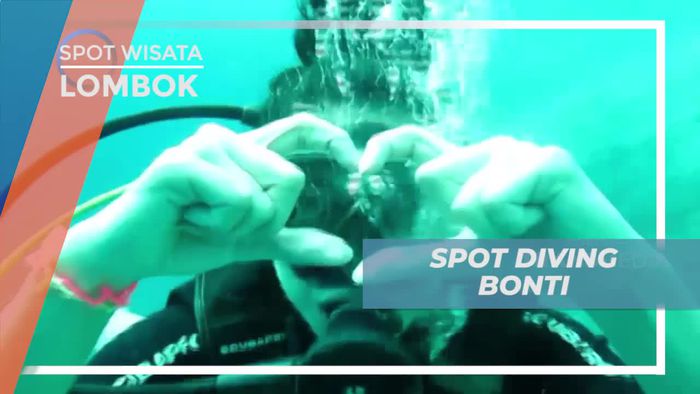 Melihat Puing Kapal Karam di Spot Diving Bonti Lombok