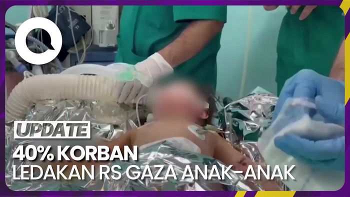 Dokter di Palestina: 40% Korban Ledakan di RS Gaza Anak-anak