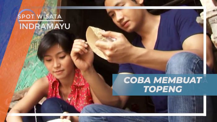 Serunya Mencoba Belajar Membuat Topeng Khas Indramayu