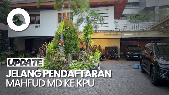 Begini Suasana Rumah Mahfud Md Jelang Pendaftaran ke KPU