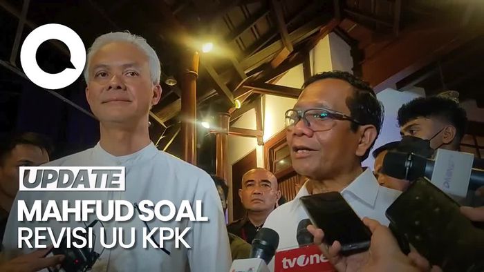 Mahfud soal Kemungkinan Revisi UU KPK Jika Terpilih di Pilpres