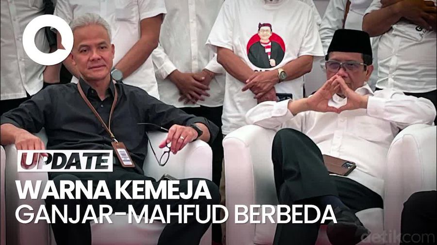 Ini Alasan Ganjar-Mahfud Pilih Warna Baju Berbeda saat Daftar ke KPU