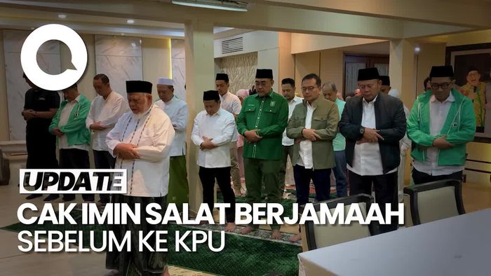 Momen Cak Imin Salat Subuh Berjamaah Sebelum Mendaftar ke KPU