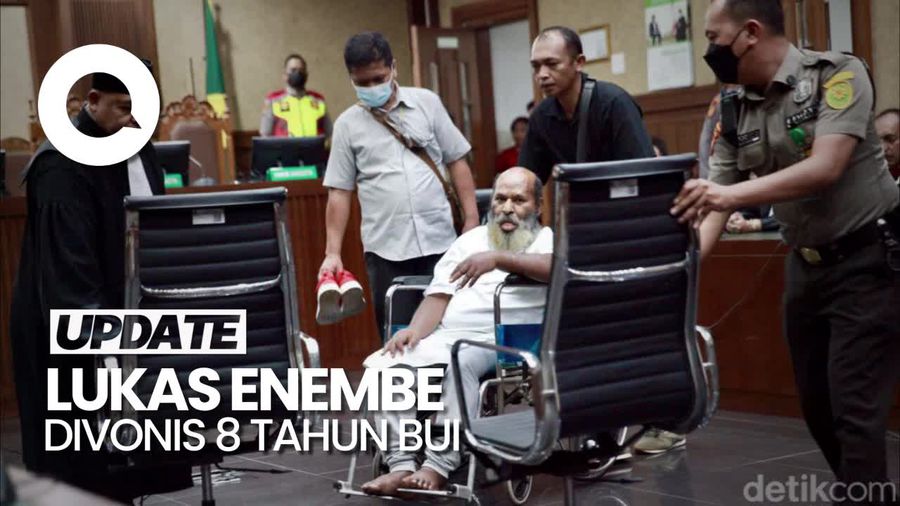 Lukas Enembe Divonis 8 Tahun Penjara dan Denda Rp 500 Juta