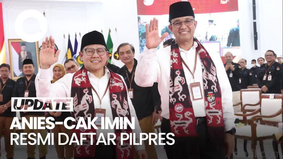 Momen Arak-arakan Anies-Cak Imin Daftar Pilpres 2024 ke KPU