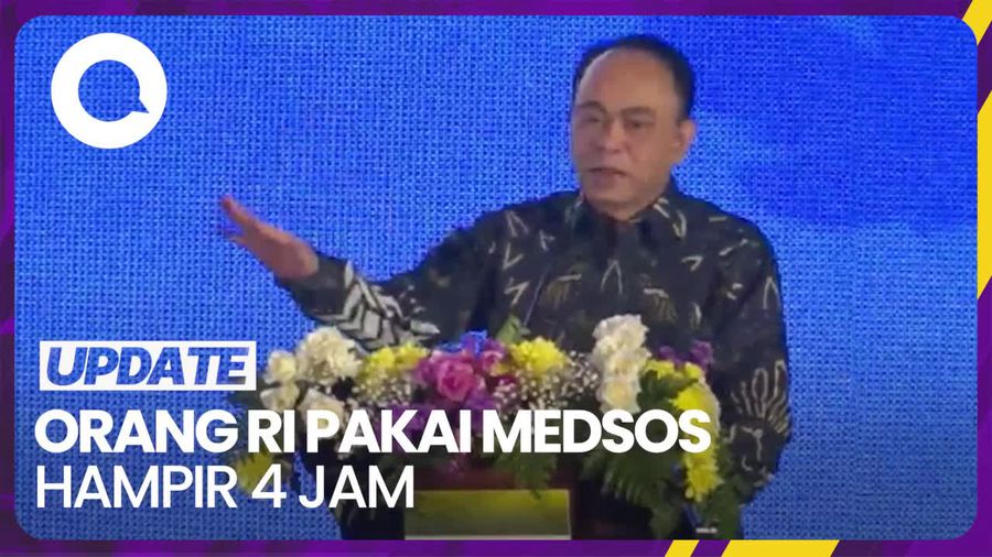 Menkominfo: Orang Indonesia Pakai Medsos 3 Jam 55 Menit Per Hari