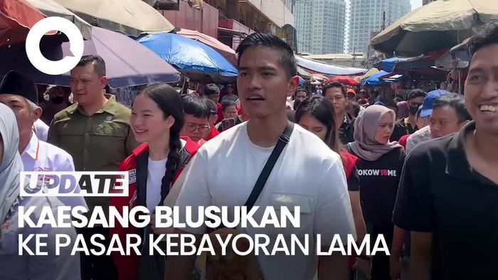 Blusukan ke Pasar Kebayoran Lama, Kaesang Tawarkan Relokasi Pedagang