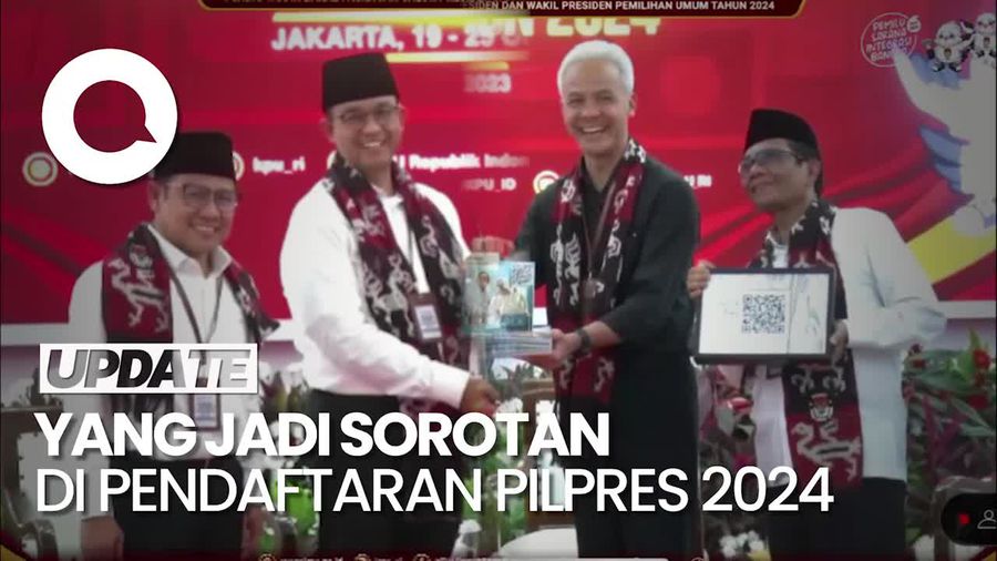 Serba-serbi Pendaftaran Paslon Anies-Cak Imin dan Ganjar-Mahfud ke KPU