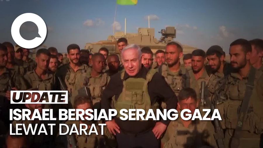 PM Netanyahu Temui Tentara Israel, Siapkan Serangan Darat ke Gaza