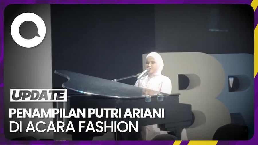Putri Ariani Curi Perhatian di Jakarta Muslim Fashion Week 2023