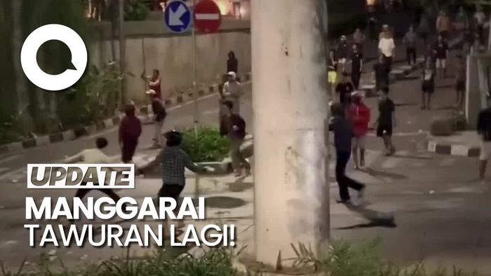 Tawuran Kembali Pecah di Manggarai, Massa Bawa Batu-Sajam
