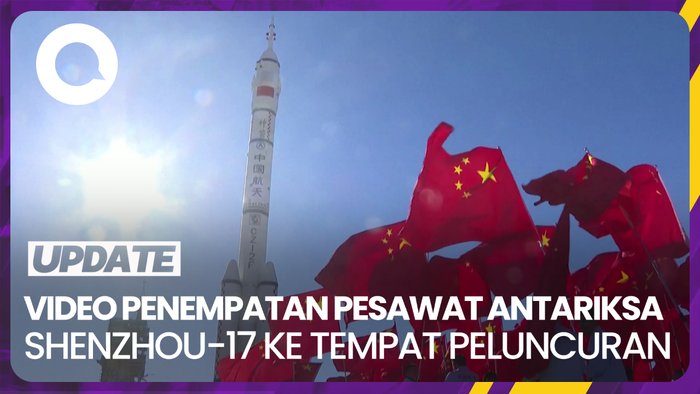 Proses Penempatan Pesawat Antariksa Shenzhou-17 ke Lokasi Peluncuran