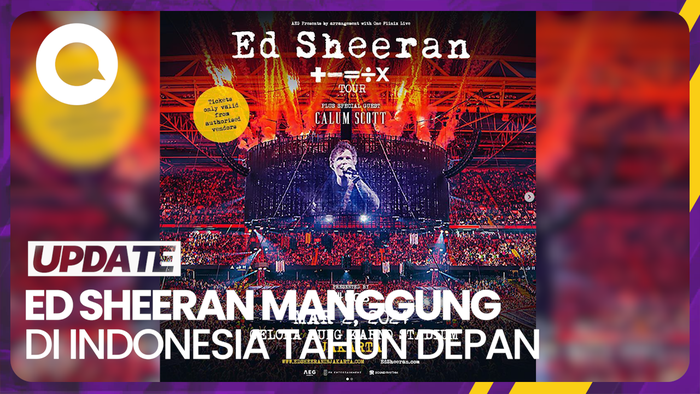 Siap-siap! Ed Sheeran Konser di SUGBK 2 Maret 2024