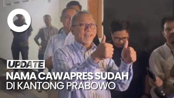 Zulhas Sebut Nama Cawapres Sudah di Kantong Prabowo