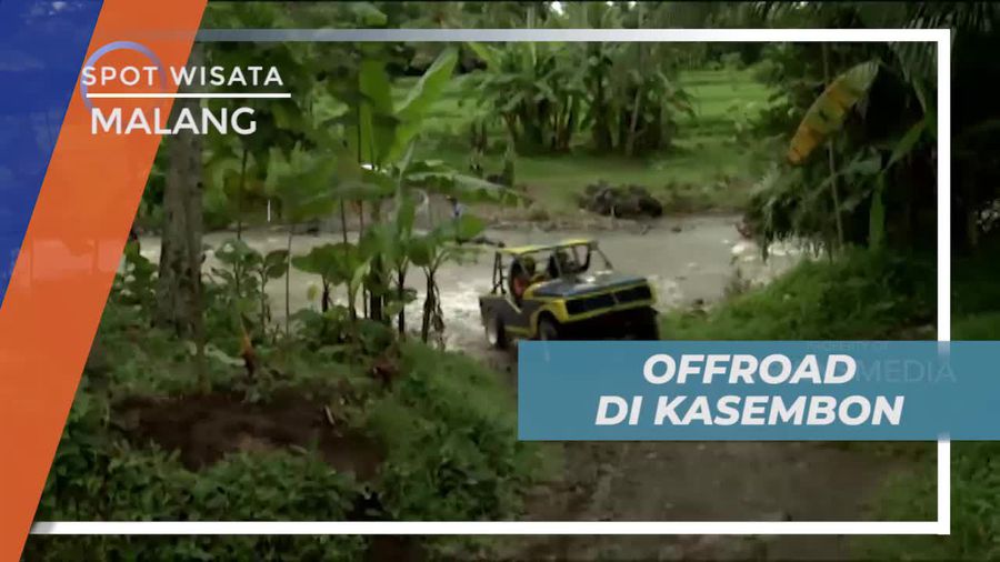 Offroad Melintasi Sungai dan Jalanan Berlumpur di Kasembon Kota Malang