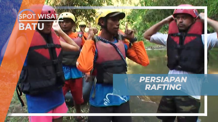 Persiapan Menguji Adrenalin Menyusuri Jeram Sungai Kaliwati, Kota Batu