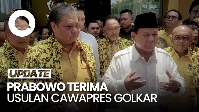 Prabowo Terima Usulan Golkar soal Gibran Jadi Cawapres: Ini Kehormatan