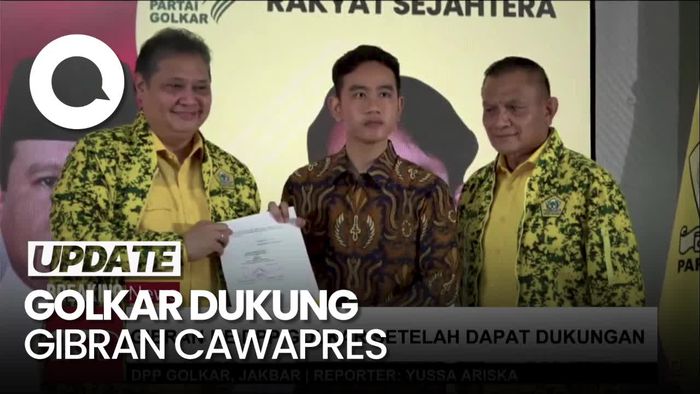 Airlangga Sampaikan Dukungan Golkar ke Gibran Terkait Cawapres
