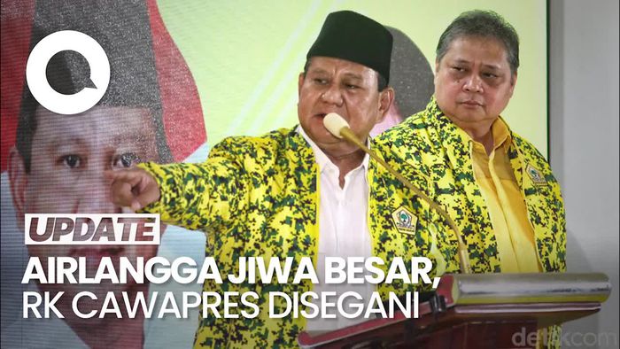 Prabowo Terima Usulan Golkar Dukung Gibran, Puji Airlangga hingga RK