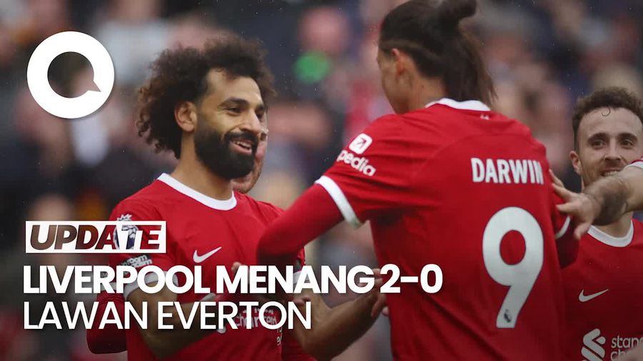 Salah Brace, Liverpool Sungkurkan 10 Pemain Everton