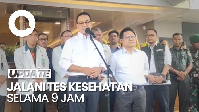 Anies-Cak Imin Usai Jalani Tes Kesehatan di RSPAD Gatot Soebroto