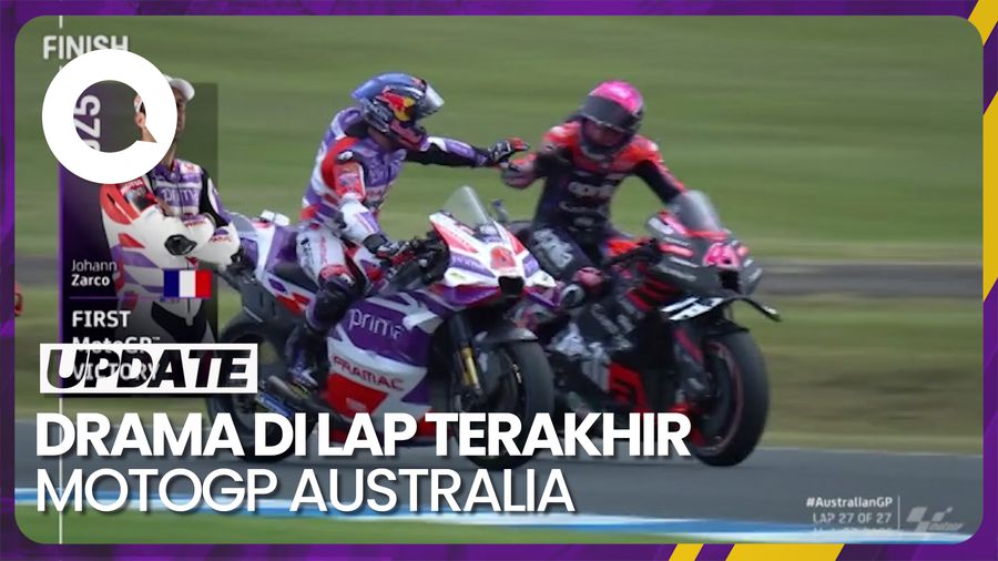 Podium MotoGP Australia di Depan Mata Martin Sirna Disalip Zarco-Bagnaia