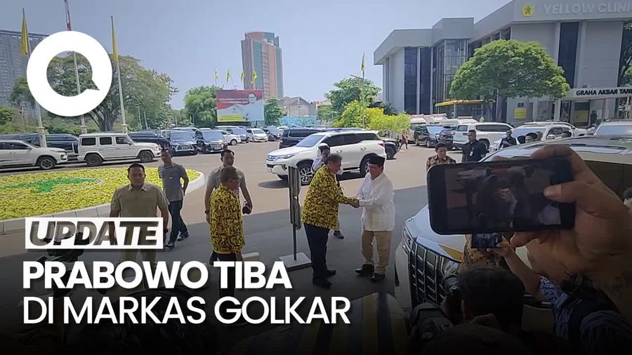 Prabowo Hadiri Rapimnas Golkar, Akan Bahas Cawapres