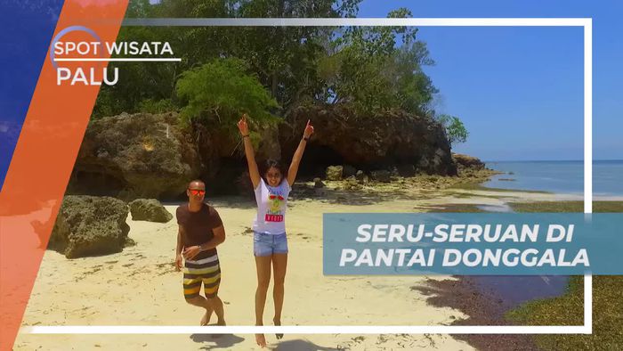Seru-seruan Bermain di Pantai Pusat Laut Donggala Palu