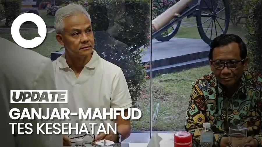 Jalani Tes Kesehatan, Ganjar-Mahfud Tiba di RSPAD Gatot Subroto