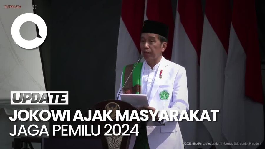 Jokowi: Pemilu 2024 Harus Dipantau dan Dijaga, Kita Tolak Fitnah