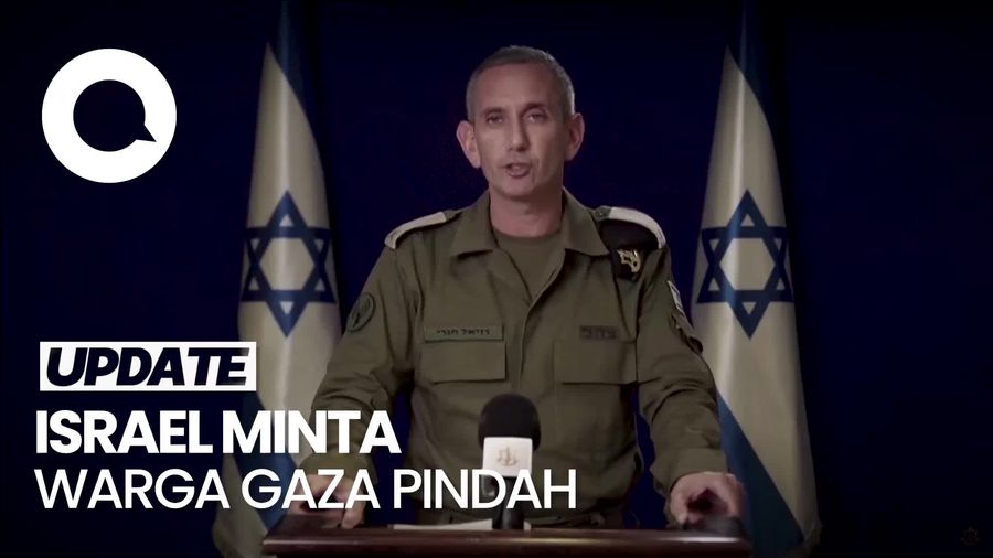 Israel Tingkatkan Serangan, Minta Warga Gaza Pindah ke Selatan